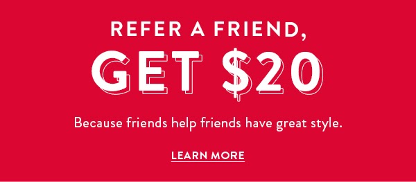 Refer a friend, get $20!